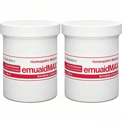 emuaid EMUAIDMAX Ointment for Itchy Skin, Maximum Strength Treatment for Athlete's Foot, Psoriasis, Jock Itch, Rash, Eczema, Cold Sores, Blisters,