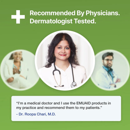 emuaid EMUAIDMAX Ointment for Itchy Skin, Maximum Strength Treatment for Athlete's Foot, Psoriasis, Jock Itch, Rash, Eczema, Cold Sores, Blisters,